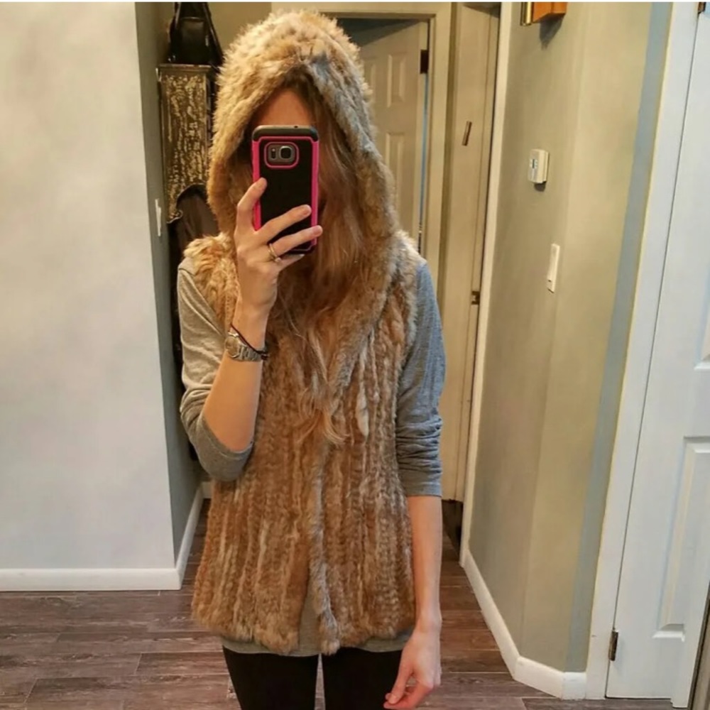 New!! Caribbean Queen Rabbit Fur Vest